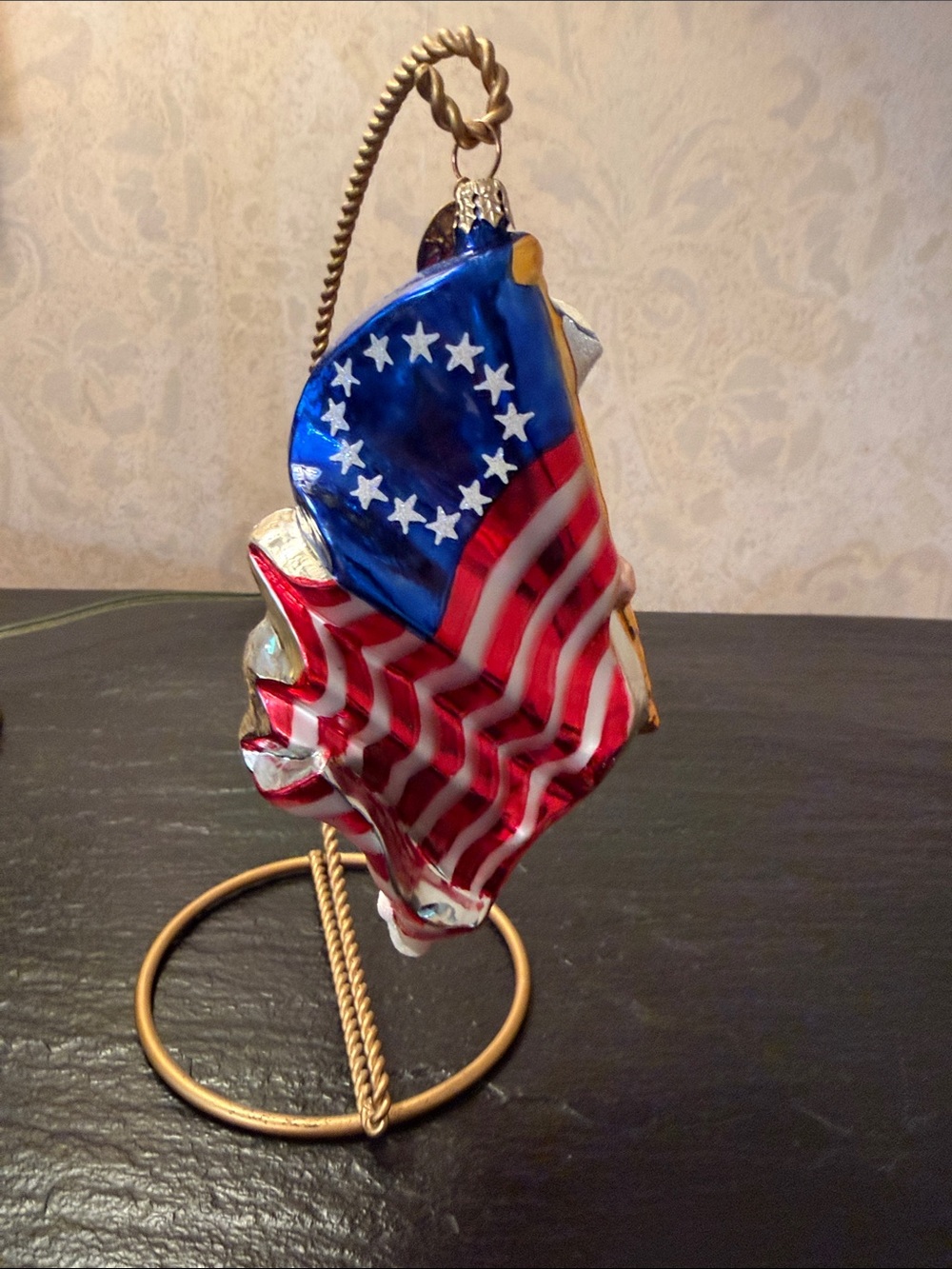 Christopher Radio Glory Gams Red White & Blue Ornament - Picture 4 of 4